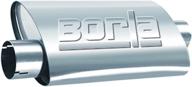 🚗 borla 40658 universal turbo muffler with center/offset design logo