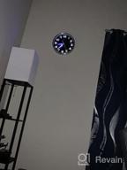 img 1 attached to Keep Time In Silence: 12 Inch HITO Wall Clock With Smart Nightlight And Brightness Adjustability review by Nate Jenkins