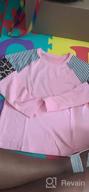 img 1 attached to Cute And Cozy: EVALESS Long Sleeve Shirts For Girls - Striped Tops With Plain Pullovers And Crewnecks review by Steve Waldbillig