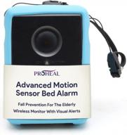 bed alarm for elderly dementia patients, advanced sensor - chair and bed alarm and fall prevention for elderly - visual fall alert devices for elderly - chair alarm includes 9v battery logo