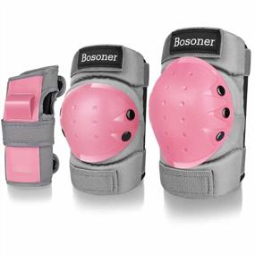 img 4 attached to Stay Safe And Protected With BOSONER Protective Gear Set For Multiple Sports