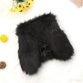 img 2 attached to 🧥 BAOSHI1 Kids Faux Fur Vest: Cute and Cozy Waistcoat for Toddler Girl, Infant Baby Jacket for Fall, Winter and Spring Outerwear