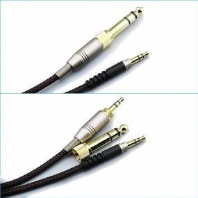 img 2 attached to NewFantasia Replacement Audio Upgrade Cable Compatible With Audio-Technica ATH-M50XBT, ATH-AR3BTBK, ATH-SR50BT, ATH-ANC9, ATH-ANC7B, ATH-SR5BTBK, ATH-S700BT Headphones 2Meters/6.6Ft