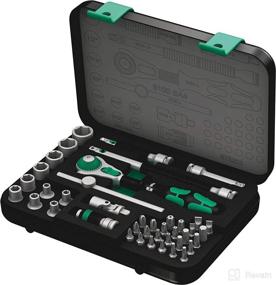 img 4 attached to ⚙️ Wera 5003535001 8100 SA 4 Zyklop Ratchet Set with 1/4" Drive: Comprehensive 41-Piece Set for Versatile Applications