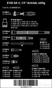 img 3 attached to ⚙️ Wera 5003535001 8100 SA 4 Zyklop Ratchet Set with 1/4" Drive: Comprehensive 41-Piece Set for Versatile Applications
