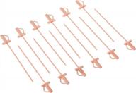 copper sword top barfly cocktail picks - add a touch of class to your drinks! logo