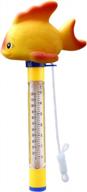 stay informed about water temperature with blufree floating pool thermometer - perfect for pools, baths, spas, hot tubs, aquariums & ponds logo