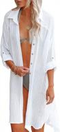 bsubseach на пуговицах купальник накидка для женщин пляжная рубашка платье бикини накидка логотип