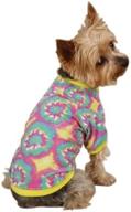 🌟 vibrant yellow starburst tie dye dog pullover tee - large size (20-inch) - casual canine polyester/cotton логотип