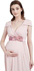 img 3 attached to Pregnancy Maternity Crystal Tassel Wedding Women's Accessories : Belts