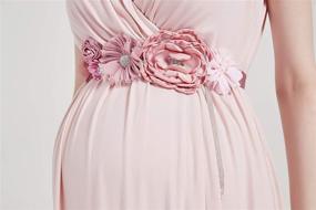 img 2 attached to Pregnancy Maternity Crystal Tassel Wedding Women's Accessories : Belts