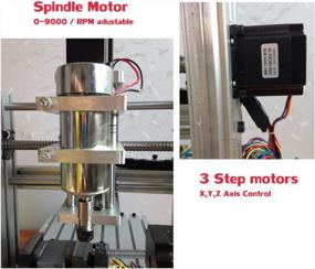 img 1 attached to Гравер с ЧПУ 3020 400 Вт с USB-портом: 3D-сверлильный станок для резьбы по дереву и фрезерования своими руками