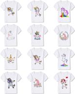 unicorn graphic clothes for girls - 4 pack pink clothing - tops, tees & blouses logo