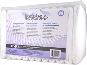 img 4 attached to Rearz Inspire+ Nighttime Briefs For Adults - Pack Of 12, Size Medium