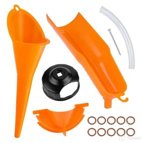 img 4 attached to 🏍️ Ultimate Motorcycle Funnel Sets: Crankcase, Fill Funnel Primary Oil Fill, Drains Plugs & Oil Filter Wrench for Harley Sporster Dyna