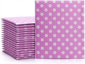 img 4 attached to 25 Pack 8.5X12 Inch Fuxury Kraft Bubble Mailers, Strong Adhesion Padded Envelopes #2 Self Seal Bubble Envelope, Pink Polka Dot Book Mailer Packaging For Small Business.