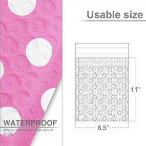 img 3 attached to 25 Pack 8.5X12 Inch Fuxury Kraft Bubble Mailers, Strong Adhesion Padded Envelopes #2 Self Seal Bubble Envelope, Pink Polka Dot Book Mailer Packaging For Small Business.