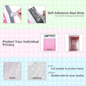 img 2 attached to 25 Pack 8.5X12 Inch Fuxury Kraft Bubble Mailers, Strong Adhesion Padded Envelopes #2 Self Seal Bubble Envelope, Pink Polka Dot Book Mailer Packaging For Small Business.