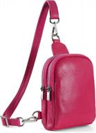 chic and compact: befen's genuine leather fanny pack crossbody bags for women logo