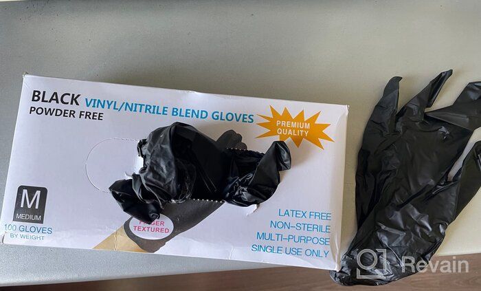img 1 attached to Gloves Wally Plastic nitrile, 50 pairs, size S, color blue review by Agata wistowska ᠌