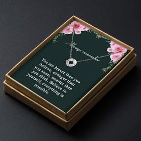 img 3 attached to Ожерелье с подвеской Dainty Compass из стерлингового серебра 925 пробы: идеальный подарок на выпускной для девочек