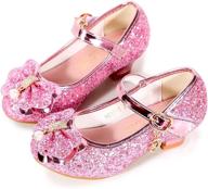 bfoel sparkly princess flower toddler girls' shoes ~ flats логотип