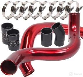 img 4 attached to Turbo Intercooler Kit Pipe Boot For Ford 6