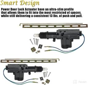 img 2 attached to 🔒 VaygWay Universal Car Power Door Lock Actuators Kit - Keyless Remote Entry System 12V Auto