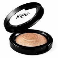 satin glow marbleized bronzer & highlighter for a baked finish - jolie powder logo