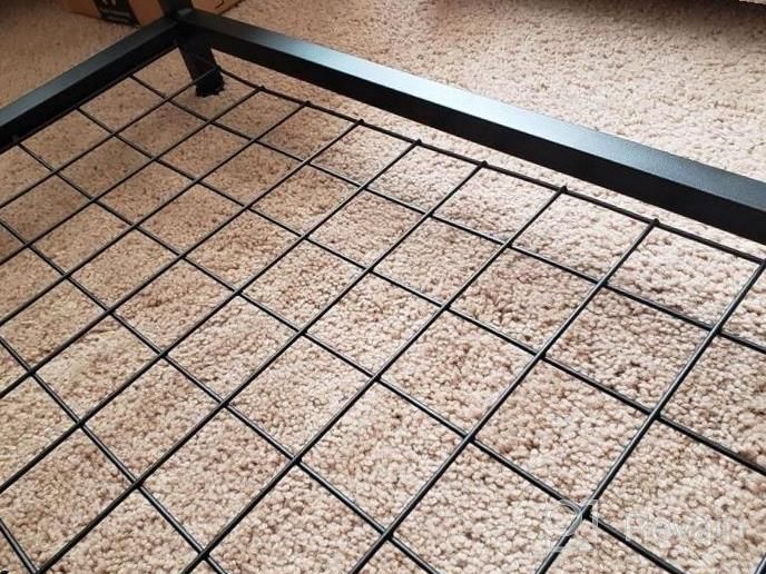 img 1 attached to Rustic Brown Industrial Coffee Table With Adjustable Storage Shelf And Metal Frame - Easy Assembly Accent Furniture For Living Room By HOMEKOKO review by Nikki Green