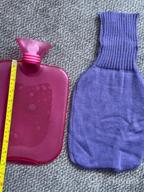 img 1 attached to 2 PCS Jeopace Upgraded Hot Water Bottles With Knitted Cover & Transparent 2 Liter Capacity - Safe And Reliable! review by Isaac Tutt