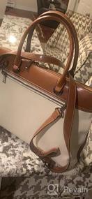 img 8 attached to Vintage Ladies Leather Briefcase For Business - Slim Shoulder Bag For 15.6 Inch Laptop By CLUCI