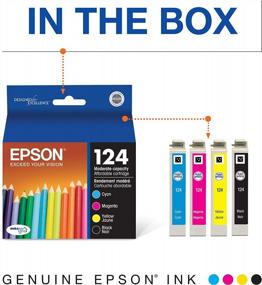 img 3 attached to Epson T124 DURABrite Ultra Standard Capacity Ink Cartridge Combo Pack (T124120-BCS) For Select Stylus And Workforce Printers - Black & Color