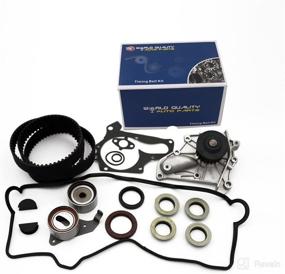 img 4 attached to High-Quality Timing Belt Kit Water Pump w/Gaskets & Tensioner for 1987-2001 Toyota Camry, Celica, MR2, Solara, RAV4 - 2.0L & 2.2L (3SFE & 5SFE) - 16V Engine - Includes Valve Cover Gasket!