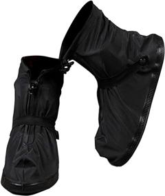 img 4 attached to 🌧️ VXAR Rain Shoe Cover: Waterproof Overshoe Black 2XL - Ultimate Protection for Your Shoes