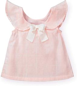 img 1 attached to Hope Henry Girls Striped Ruffle Girls' Clothing : Tops, Tees & Blouses