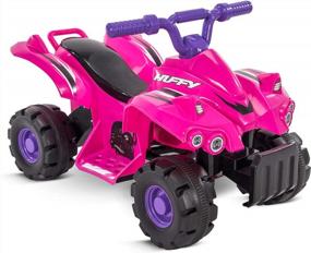 img 3 attached to 🚗 Huffy Kids Electric Ride On Car Mini Quad - Hot Pink: Fun and Excitement for Your Little Ones!