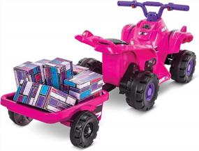 img 2 attached to 🚗 Huffy Kids Electric Ride On Car Mini Quad - Hot Pink: Fun and Excitement for Your Little Ones!