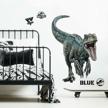 roommates rmk3799gm velociraptor giant peel and stick wall decals for jurassic world fallen kingdom-themed rooms logo