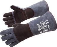 rapicca leather forge/mig/stick welding gloves heat/fire resistant occupational health & safety products logo