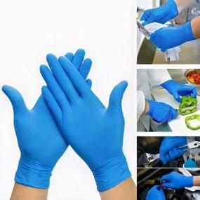 img 1 attached to 🧤 Ultimate Protection: National Allergy Sky Med Powder Free Disposable Nitrile Gloves - Box of 100