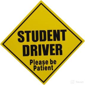 img 1 attached to 🚗 Enhance Road Safety with StickerJOE Student Driver Bumper Sticker – 5" x 5" Car Decal