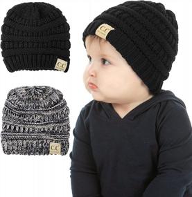 img 4 attached to Funky Junque'S Soft And Stylish Infant Beanie: The Perfect Winter Hat For Your Little One