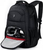 victoriatourist рюкзак для цифровой зеркальной фотокамеры с сумкой для ноутбука водонепроницаемый чехол от дождя подходит для большинства ноутбуков, 15,6 дюйма, черный логотип