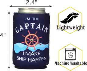 img 3 attached to Captain Coozies Boaters Boating Nautical
