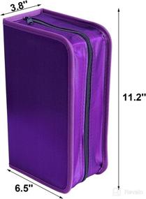 img 3 attached to 📀 Rekukos Purple 128 Capacity CD/DVD Wallet Storage Holder Booklet