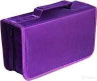 📀 rekukos purple 128 capacity cd/dvd wallet storage holder booklet logo