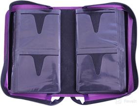 img 1 attached to 📀 Rekukos Purple 128 Capacity CD/DVD Wallet Storage Holder Booklet