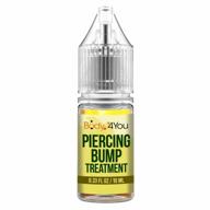 natural piercing aftercare solution with lavender, rosemary, and jojoba oil - reduces bumps, keloids, and scars on ear, nose, belly, and lip - 0.33 fl oz (10ml) wax drops logo