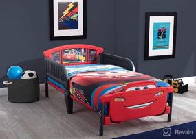 img 3 attached to Delta Children Disney/Pixar Cars 3 Toddler Bed with 3D-Footboard: A Perfect Transition for Your Little Racer!